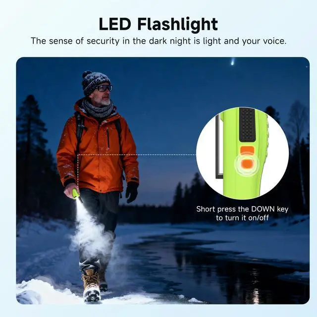 Alt view image 5 of 7 - Retevis H-777 Walkie Talkies for Adults, 2 Way Radios Rechargeable Walkie Talkies Long Range, Portable FRS Two-Way Radios, Emergency Alarm LED Flashlight Type C Charger for Family Outdoor Trip(3 Pack)