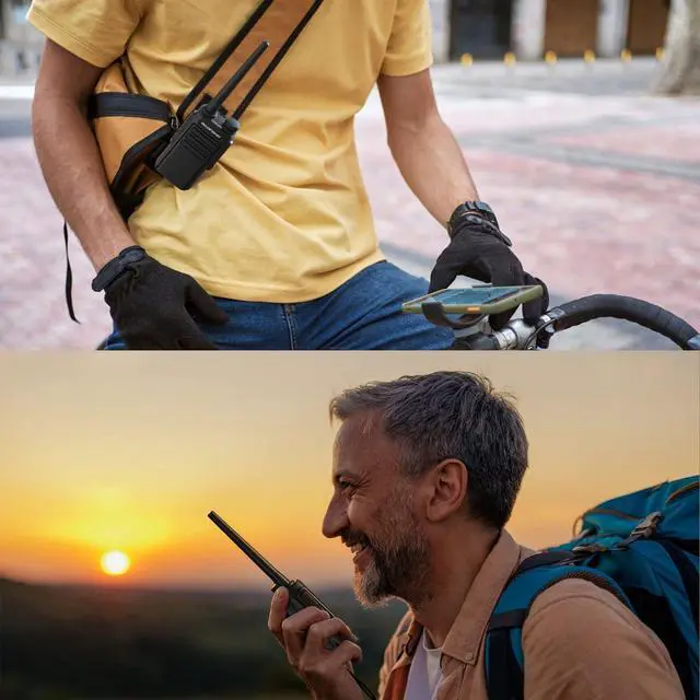 Alt view image 7 of 7 - BAOFENG MP31 GMRS Radio Handheld Two Way Radio, Waterproof Rechargeable Walkie Talkies with NOAA Scanning & Receiving, GMRS Repeater Capable, 2-in-1 Type-C Charging Cable, Earpieces, 2 Pack