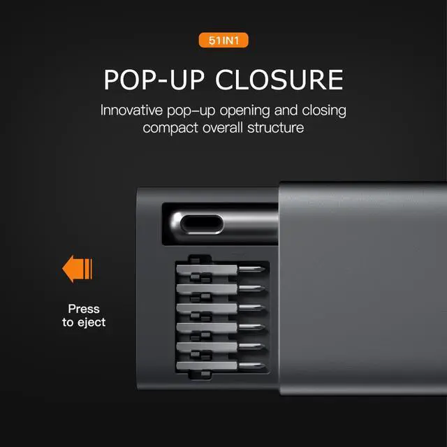 Alt view image 2 of 6 - Ecraber 51-in-1 Mini Precision Screwdriver Sets, Portable Magnetic Mini Repair Tool Kit for Phone, Computer, Watch, Laptop, Macbook, Ring Doorbell, Eyeglass, Electronic, Screw Driver