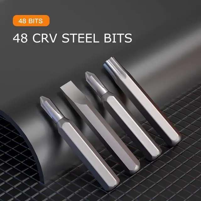 Alt view image 4 of 6 - Ecraber 51-in-1 Mini Precision Screwdriver Sets, Portable Magnetic Mini Repair Tool Kit for Phone, Computer, Watch, Laptop, Macbook, Ring Doorbell, Eyeglass, Electronic, Screw Driver