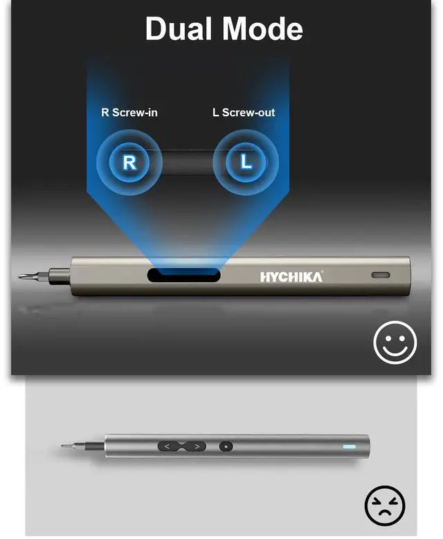 Alt view image 7 of 7 - HYCHIKA Precision Screwdriver Set, Mini Electric Screwdriver 67-in-1 with 52 Magnetic Bits, 3 Torque Settings, LED Light & Rechargeable Repair Tool Kit for Computer Phone Camera