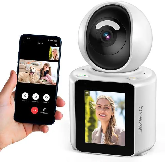 Main image of TMEZON Video Pet Dog Camera Indoor Two Way Wireless Security Camera Monitor 1080P with Phone app and Motion Detection,Baby/Elderly/Nanny Audio Calling Device Pan Tilt