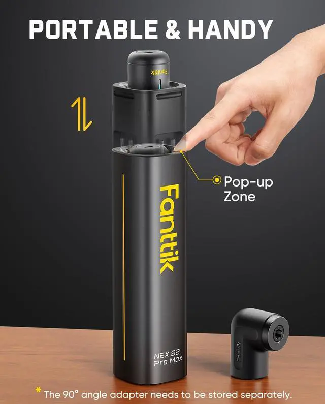 Alt view image 2 of 7 - Fanttik S2 Pro Max Electric Screwdriver, Cordless Screwdriver Set, 7 Torque Settings, 0.5 to 6N.m, 16 Magnetic Bits, 1/4''Hex Shank, with Separate 90° Angle Adapter for Tight Space and Household DIY