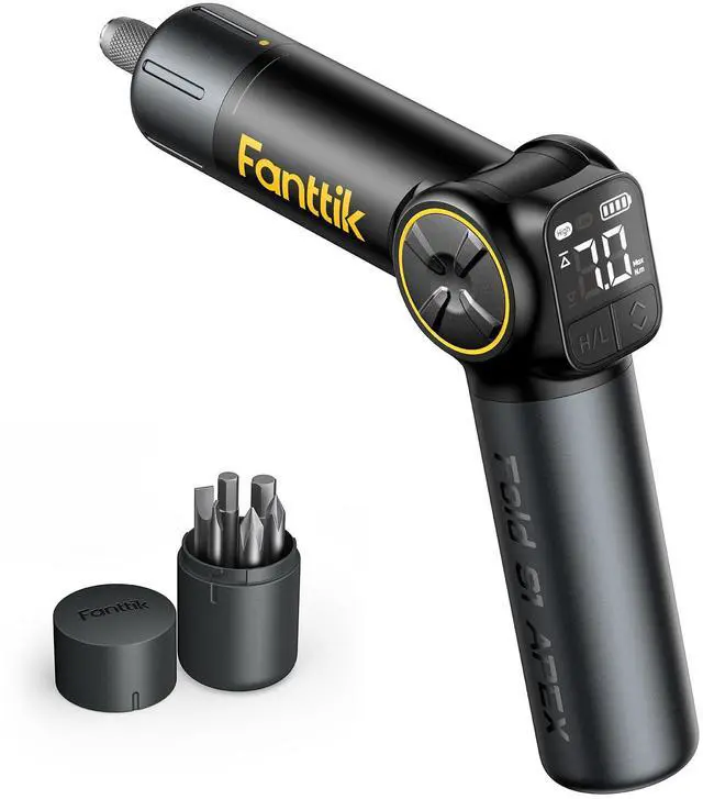 Main image of Fanttik S1 APEX Electric Screwdriver, Pivot Handle Screwdriver, Max 7N.m High Torque, 2 Speed Options, 1/4''Hex, Screen Interaction, Tech Tool for DIY Enthusiasts-Basic Edition
