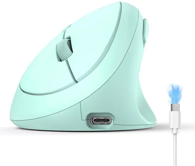 Main image of TECKNET Ergonomic Mouse, Bluetooth Wireless Vertical Mouse, Rechargeable Battery, Quiet Clicks, 4800 DPI Adjustable, BT5.0/3.0 & 2.4G Connect, Easy to use, Wide Compatibility