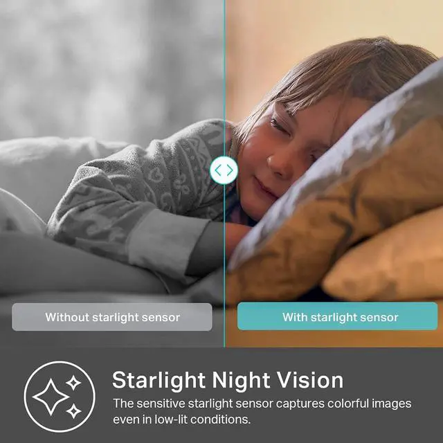 Alt view image 7 of 7 - Kasa 2K+ Indoor Pan/Tilt Wired Security Camera - Works as a Baby Monitor & Pet Camera, Motion Detection & Tracking, 2-Way Audio, Night Vision, Subscription-Free Local Storage or Optional Cloud, KC410S