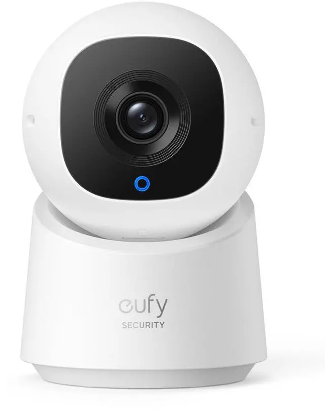 Main image of eufy Security Indoor Cam C210, Home Security Camera, 1080p Resolution 360° PTZ, Plug-in Security Indoor Camera with 2.4G Wi-Fi, Human/Motion AI, Night Vision, AI Tracking, HomeBase 3 Compatible