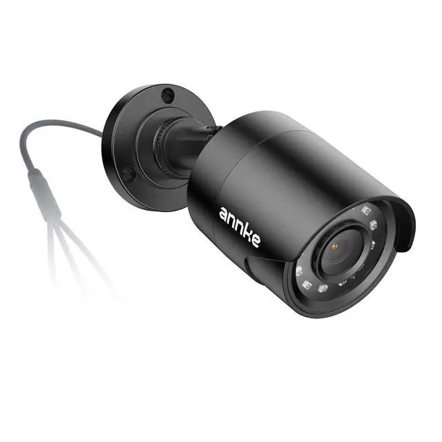 Main image of 1080p Security Camera 4-in-1 CCTV Bullet Wired Cam, AHD/TVI/CVI/CVBS, Analog Surveillance Video Add-On Black Camera for Outdoor Use, 100ft Clear Night Vision (Power Adapter Not Included) - E200