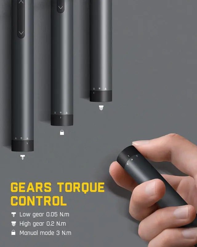 Alt view image 2 of 7 - Fanttik E1 Pro Mini Electric Screwdriver, Precision Screwdriver Set with LED Light, 24 Magnetic Bits, Max. 3 N.m, Magnetic Storage, 5/32''Hex, Repair Tool Set for Phone Camera Laptop Watch