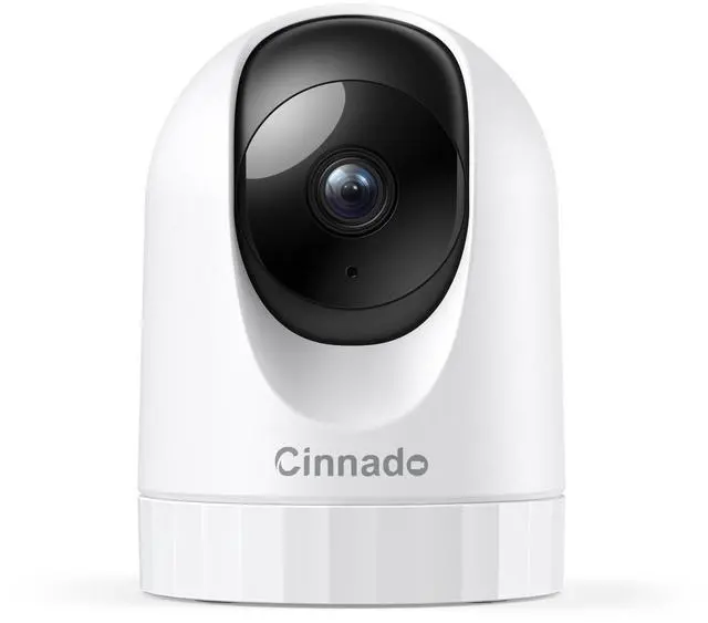 Main image of Cinnado Security Camera Indoor-2K 360° WiFi Cameras for Home SecurityPet/Dog/Baby Camera with Phone app, 2-Way Audio, Night Vision, 24/7 SD Card Storage, Works with Alexa & Google Home (2.4Ghz)-D1