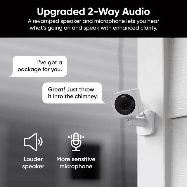 Alt view image 6 of 7 - Cam OG Indoor/Outdoor 1080p Wi-Fi Smart Home Security Camera with Color Night Vision, Built-in Spotlight, Motion Detection, 2-Way Audio, Compatible with Alexa & Google, White, Free Expert Setup