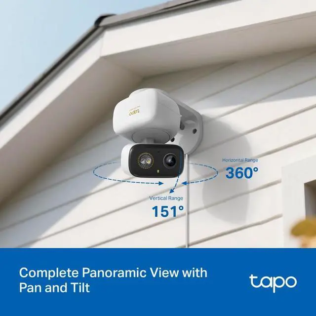 Alt view image 3 of 7 - 3K 5MP Pan/Tilt Indoor/Outdoor Security Camera, Free Person/Vehicle/Baby Cry Detect & 360° Motion Track, Color Night, SD/Cloud, Wrks w/Alexa & Google Home, 2.4 GHz WiFi, HybridCam 360
