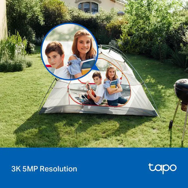 Alt view image 4 of 7 - 3K 5MP Pan/Tilt Indoor/Outdoor Security Camera, Free Person/Vehicle/Baby Cry Detect & 360° Motion Track, Color Night, SD/Cloud, Wrks w/Alexa & Google Home, 2.4 GHz WiFi, HybridCam 360