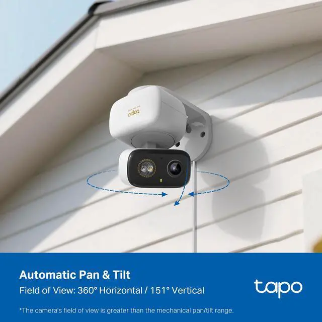 Alt view image 6 of 7 - 3K 5MP Pan/Tilt Indoor/Outdoor Security Camera, Free Person/Vehicle/Baby Cry Detect & 360° Motion Track, Color Night, SD/Cloud, Wrks w/Alexa & Google Home, 2.4 GHz WiFi, HybridCam 360
