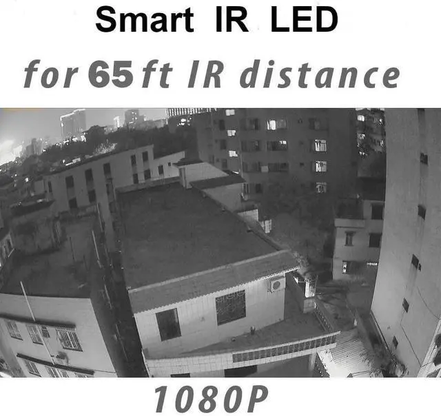 Alt view image 6 of 7 - Real HD 2MP Dome TVI AHD CCTV Surveillance Security Camera, 2.8mm 100° Wide Viewing Angle, 1080P Dome Camera, 65ft Night Vision, Outdoor, Compatible with Analog TVI AHD CVI DVR, Full Metal Housing