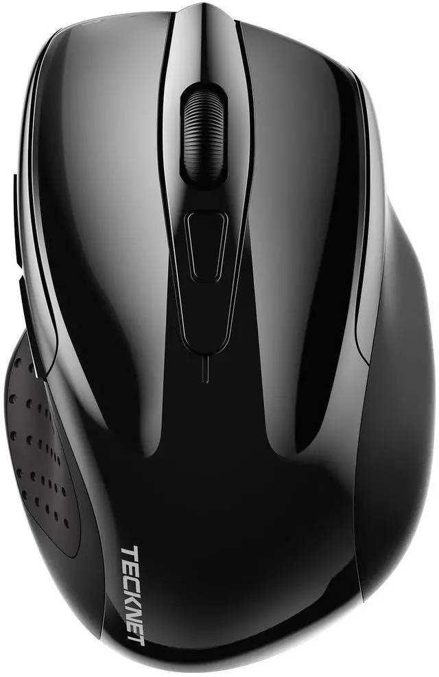 Main image of TECKNET Wireless Mouse (2.4G & BT5.0/3.0) Silent 4800 DPI Computer USB A & Bluetooth Mouse 6 Buttons, Wide Compatibility - Black