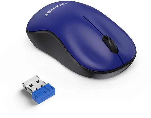 Main image of TECKNET Wireless Mouse for Laptop, 2.4G Silent Computer Mouse Quiet Click with 5 DPI Levels,Contoured Grip,Small Portable 30 Months Battery Cordless Mice for PC, Chromebook, Mac