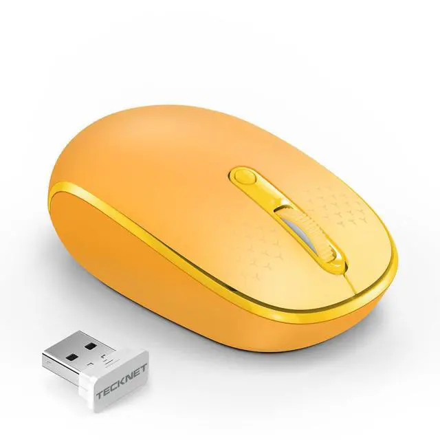Main image of TECKNET Wireless Mouse, 2.4G Quiet Computer Mouse with USB Receiver, 4 Buttons Portable Cordless Mice for Chromebook, Laptop, PC, Mac, 800/1200/1600 DPI