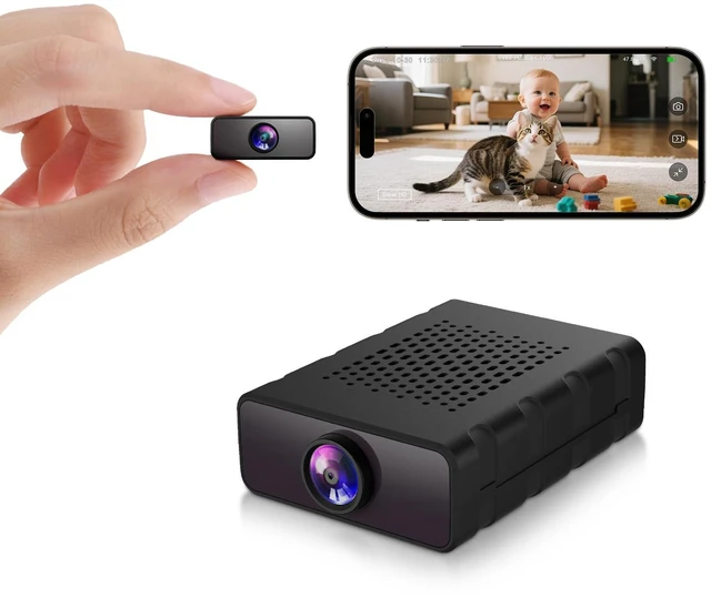 Main image of Mini Camera with Free Cloud, 4K Nanny Cam Hidden Home Spy Camera for Security | Night Vision Motion Detection (2A01)
