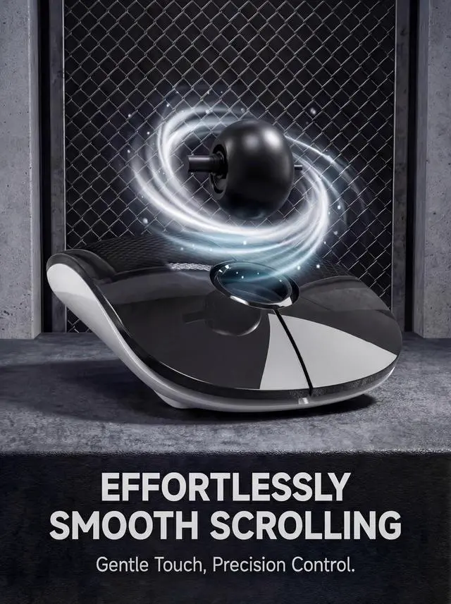 Alt view image 5 of 7 - RAPIQUE Bluetooth Wireless Mouse, Dual Bluetooth & 2.4G, Type-C Rechargeable, Silent Click, Slim Symmetrical Design, Portable for Laptop/iPad/MacBook/Desktop/Windows/macOS Black