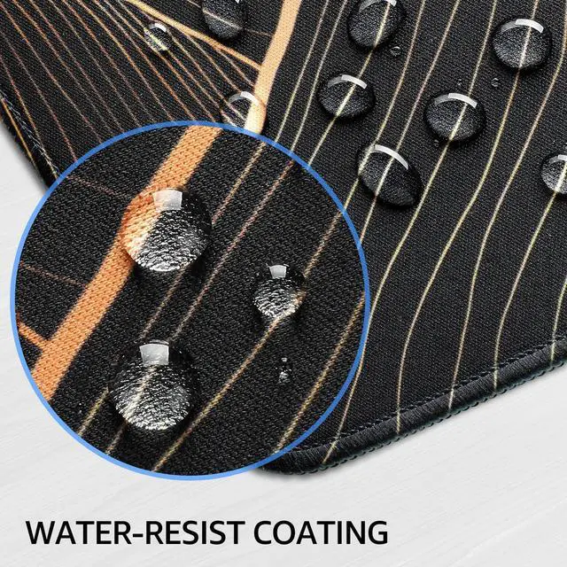 Alt view image 4 of 6 - KTRIO Large Gaming Mouse Pad Desk Mat, Superior Micro-Weave Cloth, Non-Slip Rubber Base, Stitched Edges, Water-Resistant, for Gamer, Office & Home, 31.5 x 15.7 Inch, Bright Rise