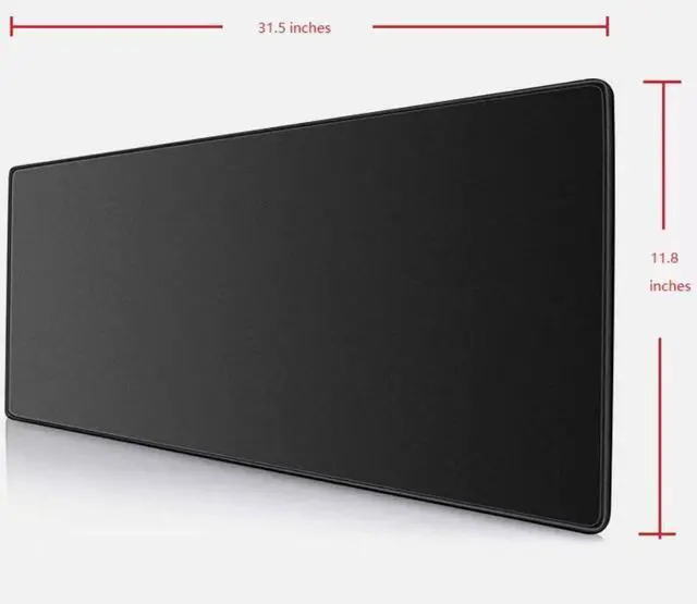 Alt view image 2 of 7 - Large Gaming Mouse Pad, XXL Extended Computer Keyboard Mouse Mat with Stitched Edges, 31.5" x 15.7" Non-Slip Waterproof Rubber Base Office Big Long Mousepad for Work, Game, Office, Home, Black