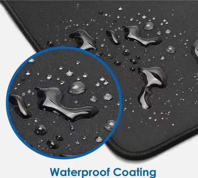 Alt view image 3 of 7 - Large Gaming Mouse Pad, XXL Extended Computer Keyboard Mouse Mat with Stitched Edges, 31.5" x 15.7" Non-Slip Waterproof Rubber Base Office Big Long Mousepad for Work, Game, Office, Home, Black