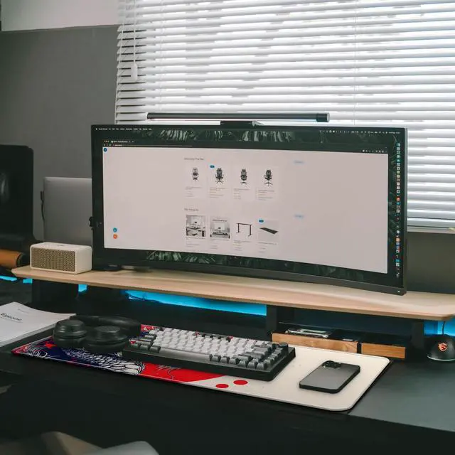 Alt view image 6 of 7 - Japanese Dragon Gaming Mouse Pad with Non-Slip Rubber Base, Large Anime Mousepad with Stitched Edges, Long Keyboard Desk Mat for Home and Office, 31.5 x 11.8 inches