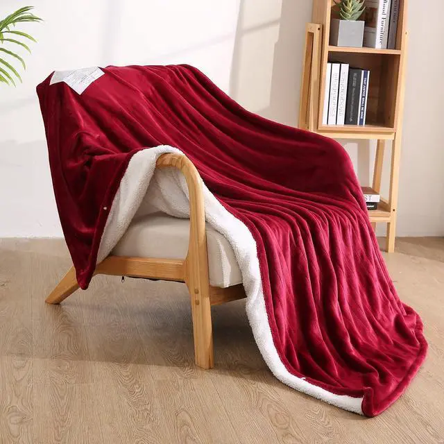 Main image of Electric Heated Throw Blanket 50" x 60", Soft Flannel Throw Blanket with 4 Heating Levels & 4 Hours Auto Off, Machine Washable for Home Office Use
