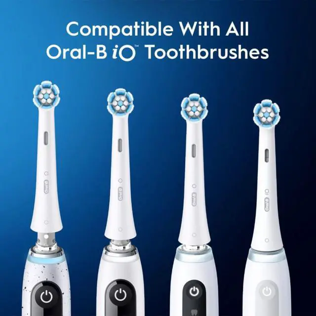 Alt view image 3 of 7 - Oral-B iO Series Gentle Care Electric Toothbrush Replacement Brush Heads for an Oral-B Electric Toothbrush, 2 Count, White