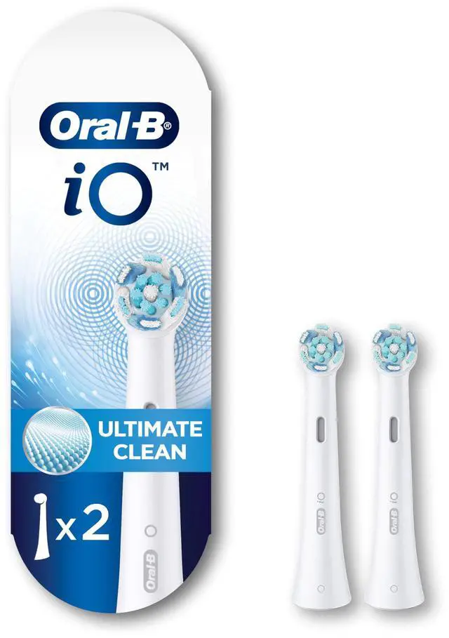 Main image of Oral-B iO Series Ultimate Clean Electric Toothbrush Replacement Brush Heads for an Oral-B Electric Toothbrush, 2 Count, White