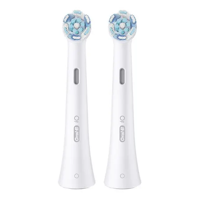 Alt view image 2 of 7 - Oral-B iO Series Ultimate Clean Electric Toothbrush Replacement Brush Heads for an Oral-B Electric Toothbrush, 2 Count, White