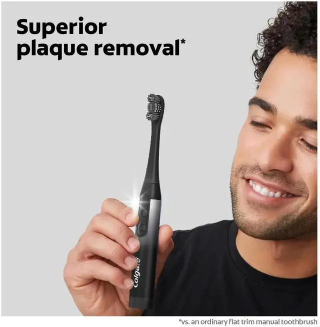 Alt view image 3 of 7 - 360 Power Charcoal Battery Toothbrush