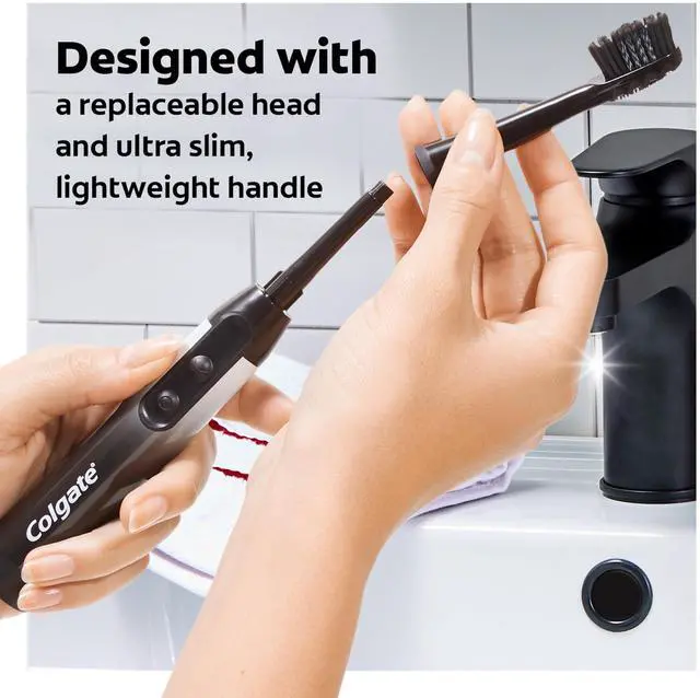Alt view image 6 of 7 - 360 Power Charcoal Battery Toothbrush
