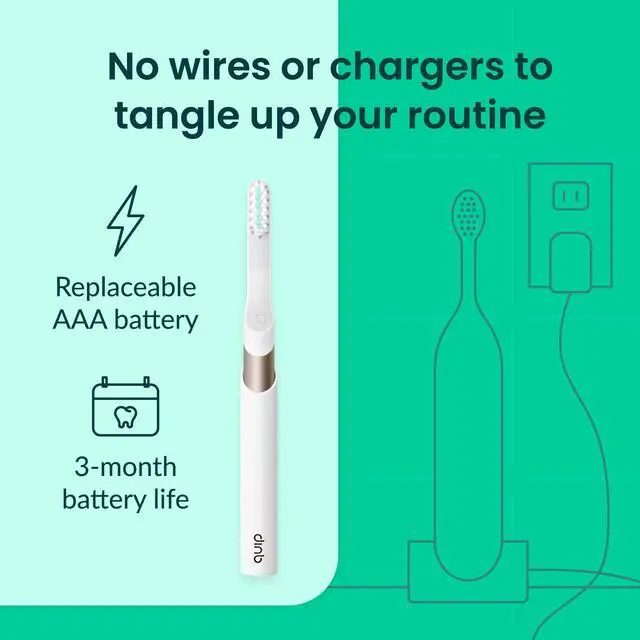Alt view image 3 of 7 - Metal Sonic Electric Toothbrush for Adults - Time Travel & Soft Bristles with Travel Case & Replacement Brush Head - 3 Month Battery Life, Dawn Peach Gold