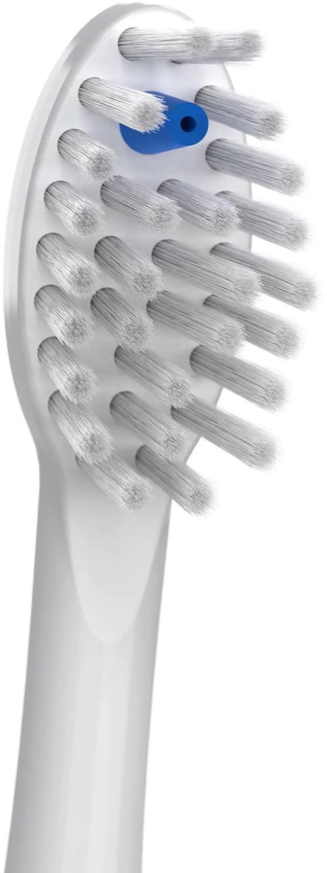 Alt view image 3 of 6 - Genuine Full Size Replacement Brush Heads With Covers for Sonic-Fusion Flossing Toothbrush SFFB-2EW, 2 Count White