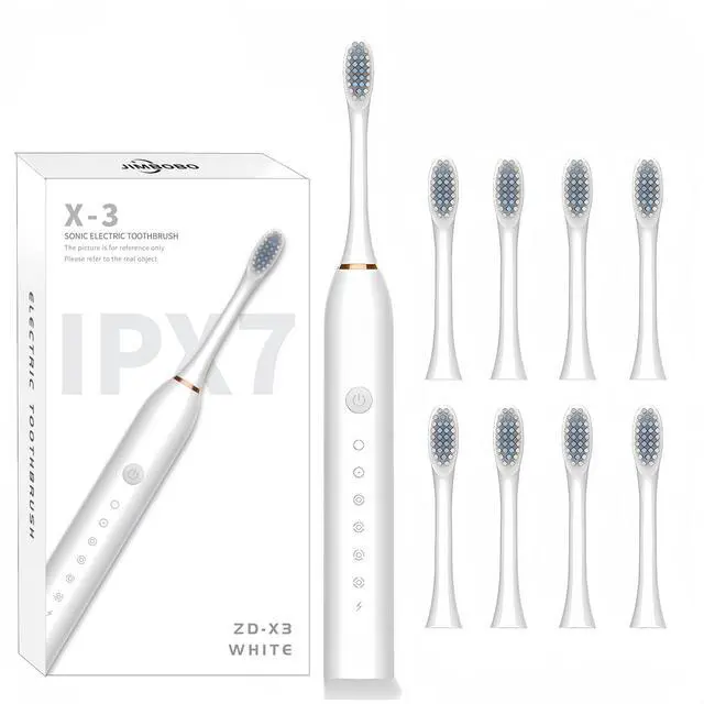 Main image of 2024 Upgraded Electric Toothbrush for Teen Boys Girls USB Rechargeable Sonic Toothbrush with 8 Brush Heads 42000 VPM Whitening 6 Cleaning Modes 2 Min Smart Timer 60 Days Endurance (White)