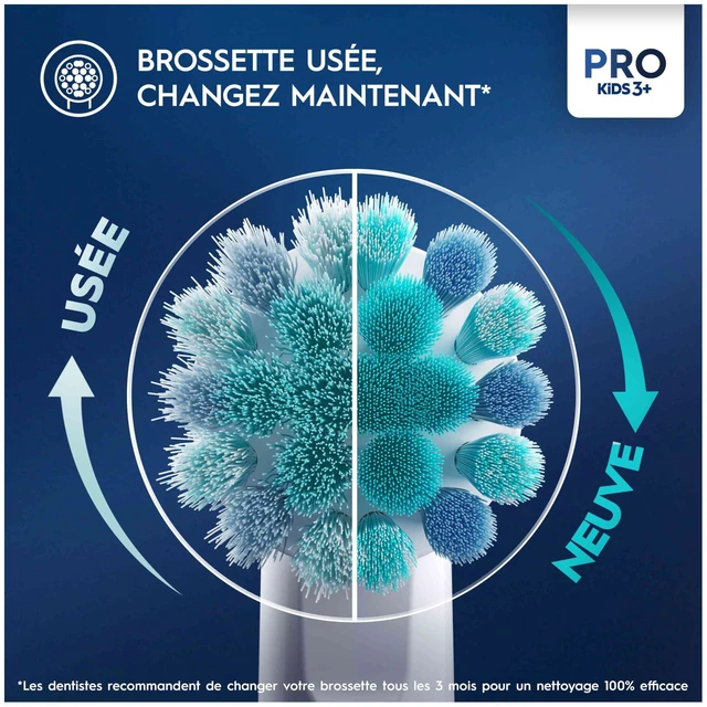 Alt view image 4 of 6 - Pro Kids Electric Toothbrush Head, with Spiderman Characters, Extra Soft Bristles, for Ages 3+, Pack of 4 Toothbrush Heads, White