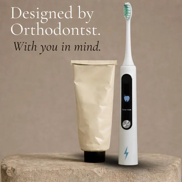Alt view image 3 of 7 - Electric Toothbrush with Tynex Bristles - Rechargeable Toothbrush with 30-Second Reminder & 2-Minute Smart Timer - IPX7 Waterproof Sonic Tooth Brush Includes 2 Tooth Brush Heads