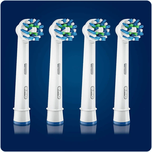 Alt view image 2 of 6 - Cross Action Replacement Electric Toothbrush Heads x4