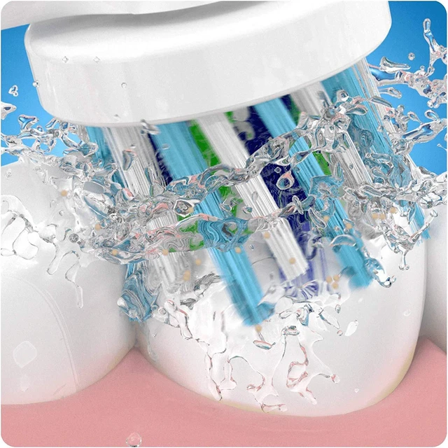 Alt view image 4 of 6 - Cross Action Replacement Electric Toothbrush Heads x4