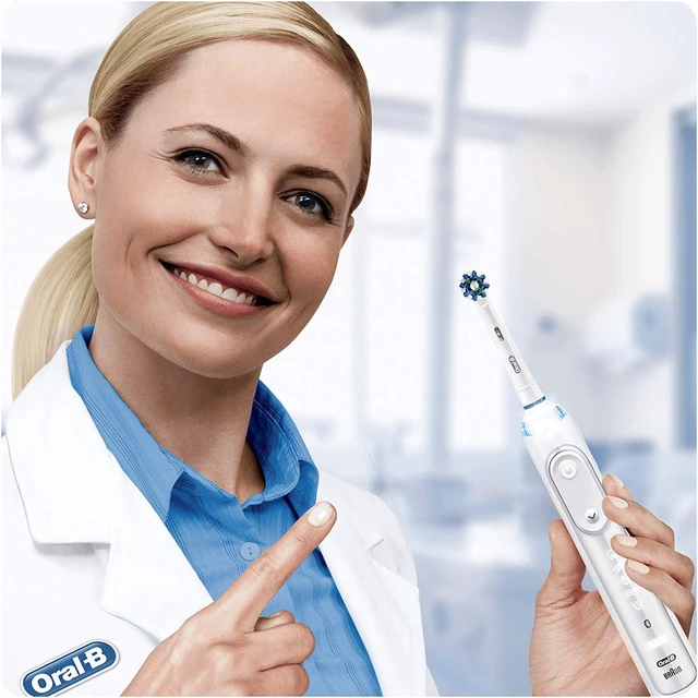 Alt view image 6 of 6 - Cross Action Replacement Electric Toothbrush Heads x4