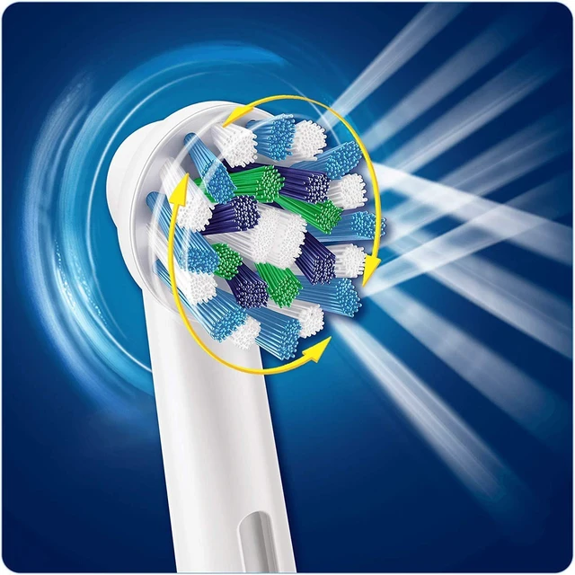Alt view image 5 of 6 - Cross Action Replacement Electric Toothbrush Heads x4