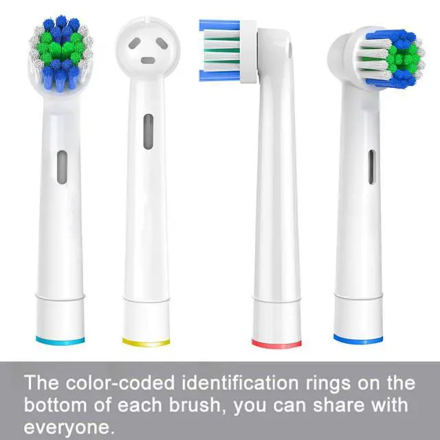 Alt view image 5 of 6 - Replacement Toothbrush Heads Compatible with Oral-B Braun, 20 Pcs Professional Electric Toothbrush Brush Heads for Oral B Replacement Head Refill Pro 500/1000/1500/3000/3757/5000/7000/7500/8000