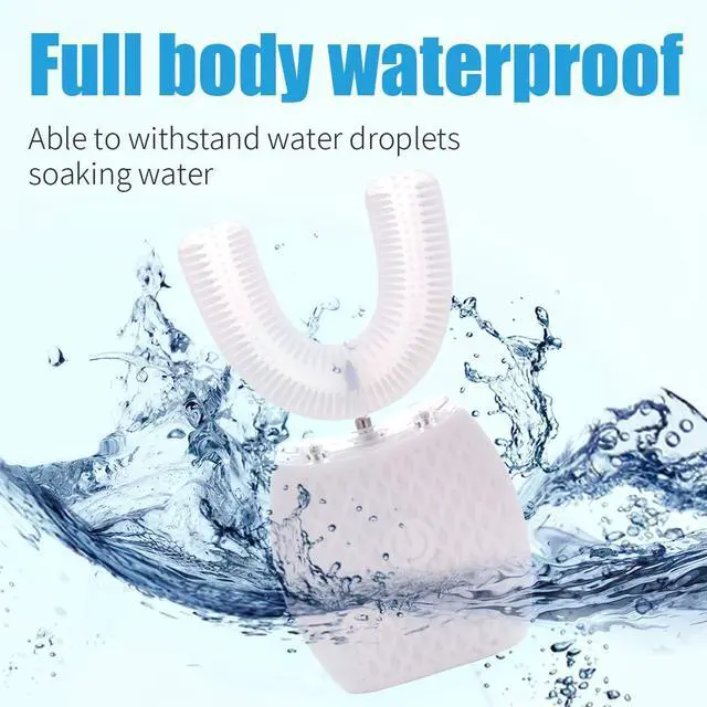 Alt view image 2 of 7 - RONGCHUANG Automatic Toothbrush for Adults - Ultrasonic Electric Toothbrush with Soft Bristles Rechargeable Portable 30'' Automatic Timer Wireless Charging Washable Dual-Use for Travel & Home (White)