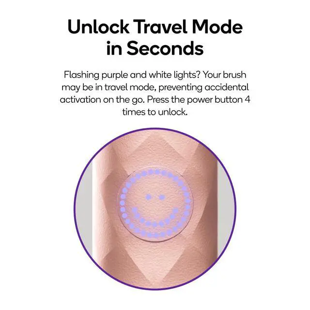 Alt view image 6 of 6 - Burst Curve Sonic Electric Toothbrush for Adults (Rose Gold) | Slim Travel Brush with Cover | Ultra Soft Bristles | Up to 2 Month Rechargeable Battery | Two Modes & Timer