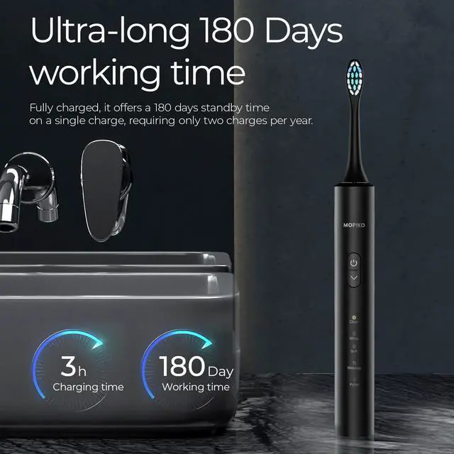 Alt view image 7 of 7 - Sonic Electric Toothbrush for Adults
