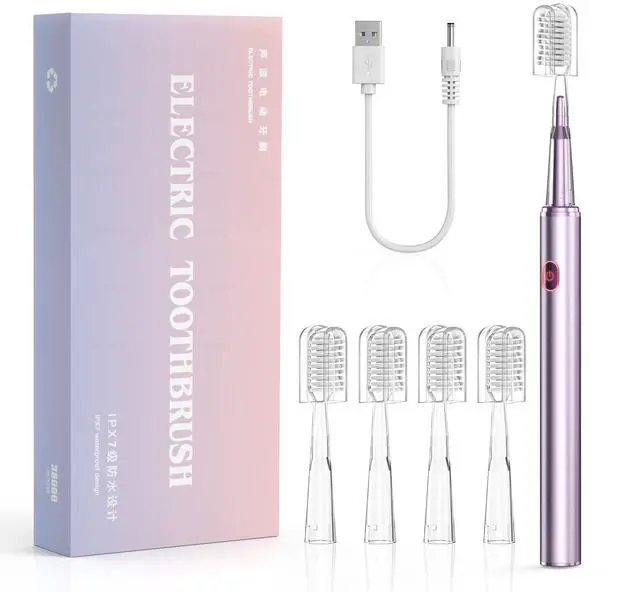 Main image of medcodes Electric Toothbrush for Adults and Kids, High Vibration with 2 Minutes Smart Timer, 3 Modes and 4 Brush Heads, One Fast Charge 60 Days, 42000 VPM Deep Clean, Sonic Travel Toothbrush (Pink)