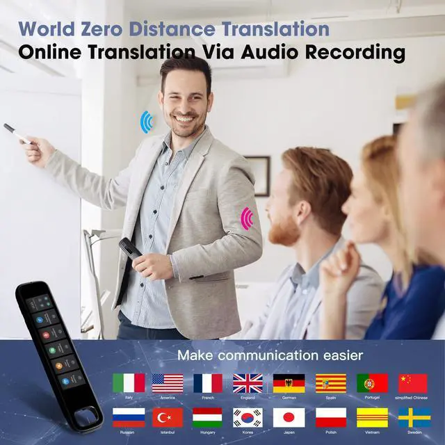 Alt view image 3 of 7 - Translation Scanning Pen, 142 Language Translator Pen with 3.71 Inch Touch Scree, OCR Text to Speech Scanning Reading Pen, Portable Voice Translator Device for Travel Learning and Reading Disabilities