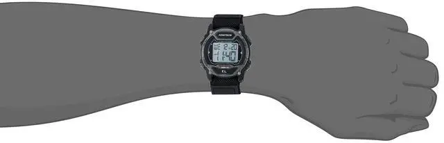 Alt view image 2 of 2 - Armitron Sport Unisex 45/7004GBK Digital Chronograph Black Nylon Strap Watch